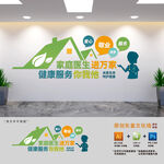 社康家庭医生签约服务文化墙