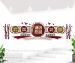 诚信校园建设文化墙图片