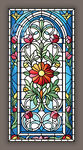 教堂蒂凡尼染色玻璃艺术图案