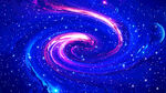 红蓝宇宙星空