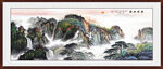泰山风景画 