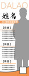 人物简介易拉宝
