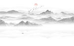 山水水墨画