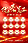优秀员工海报
