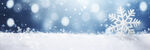 蓝底雪花背景