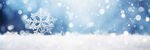 蓝底雪花背景