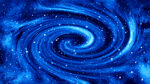 蓝色旋涡星空星云