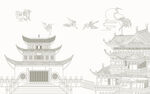 新中式背景墙
