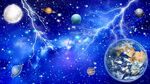 唯美闪电星空