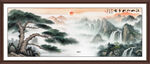 迎客松风景画