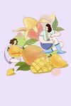 芒果插画