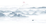 山水水墨画