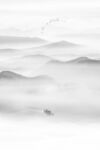 中国风意境水墨山水玄关画