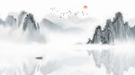 新中式山水壁画
