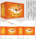 黄桃牛奶 酸奶盒子