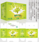 葡萄牛奶 青提盒子