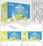 葡萄牛奶 青提盒子
