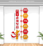 竖版六个必须坚持文化墙