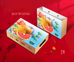 红西柚礼盒 水果包装
