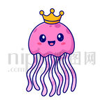 可爱卡通水母