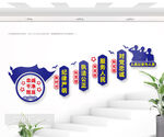 警营楼梯文化墙图片