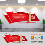 建设模范机关文化墙