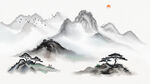 中式意境山水画
