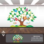 爱心愿墙许愿墙树形照片墙风采墙