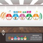 谁知盘中餐粒粒皆辛苦文化墙