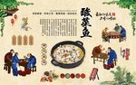 酸菜鱼背景墙 