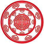 国潮国风寿纹如意图纹