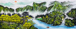 国画山水画
