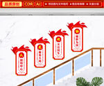 政协楼梯文化墙