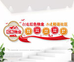 红色物业文化墙图片
