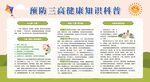 预防防治三高健康教育宣传栏