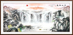 大好河山国画