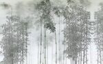 水墨竹子背景墙