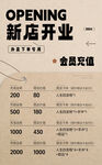 开业充值海报