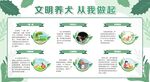 文明养犬宣传栏展板