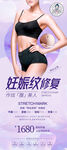 妊娠纹 紫色展架