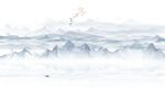 新中式水墨山水画