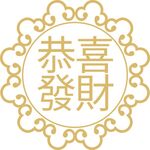 手绘圆形花纹