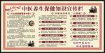 中医健康教育宣传栏