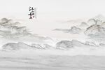 山水画背景墙