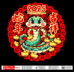 蛇年窗花