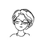 简约手绘涂鸦女生头像