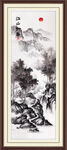 山水国画山水