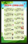 预防老年人跌倒健康信息海报