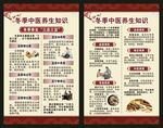 冬季中医养生知识海报