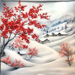 雪景立体画